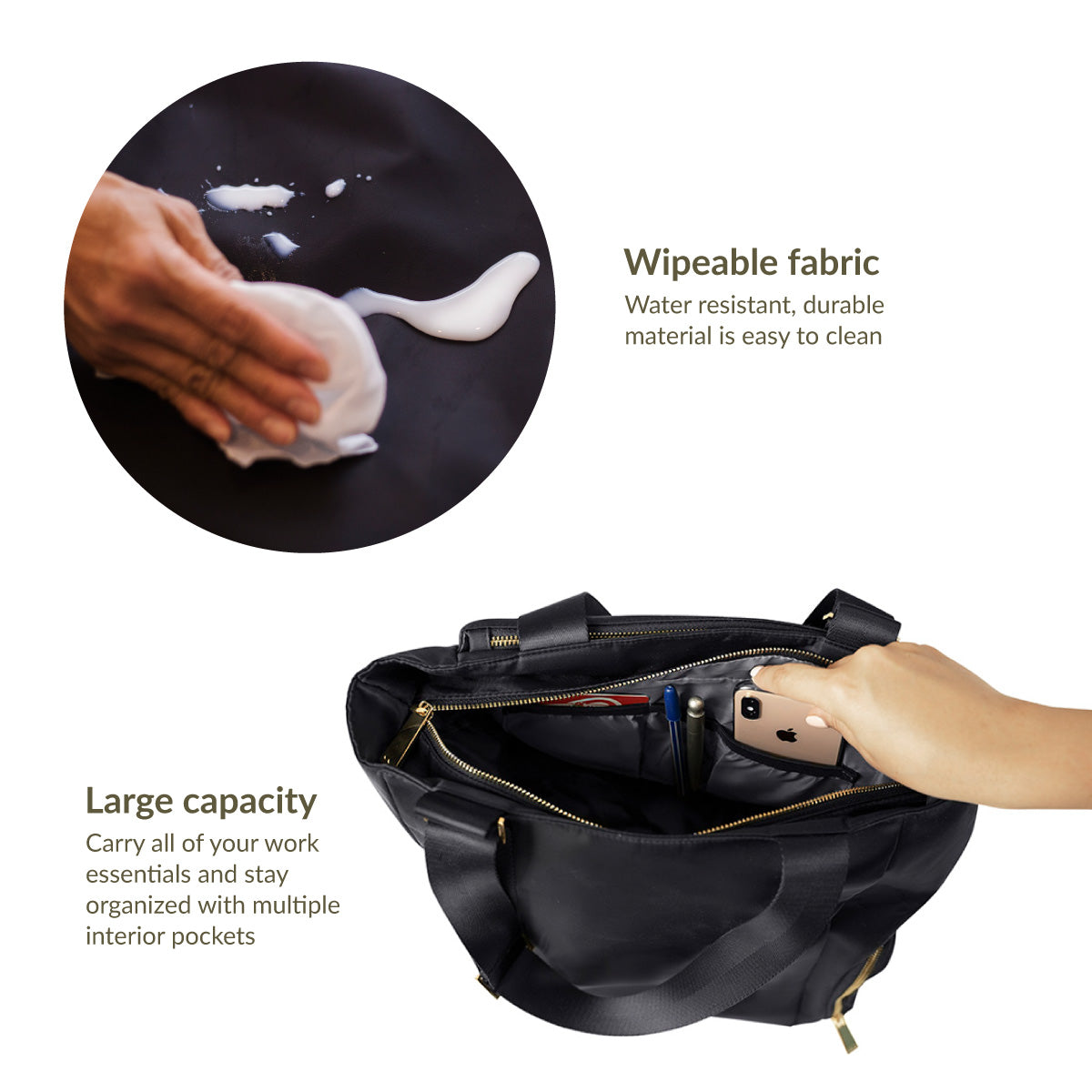 Kiinde Anika Breast Pump Bag with Cooler Pocket, Laptop Compartment,  Professional and Stylish, Large Capacity, Easy