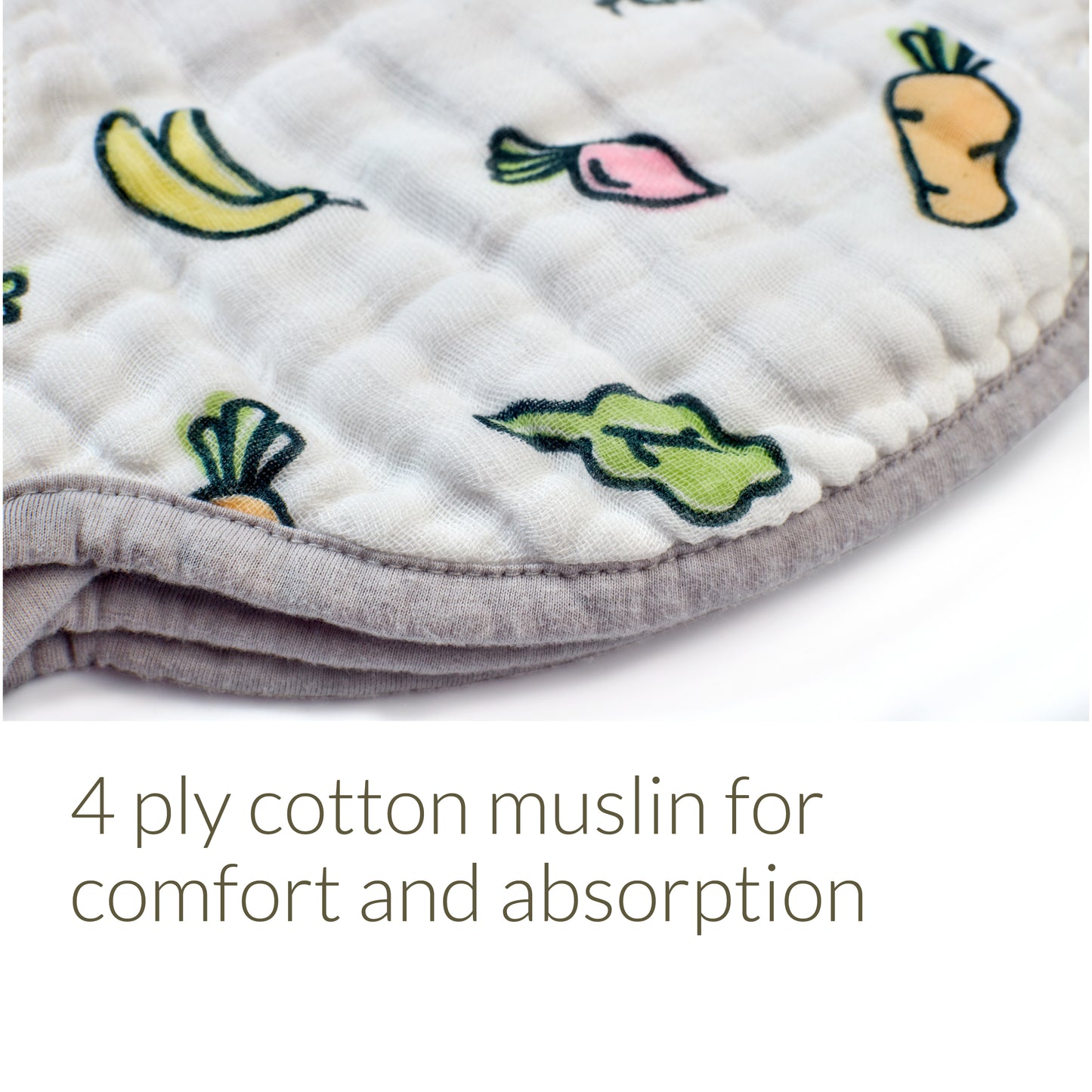 2-in-1 Non-Slip Burp Cloth and Bib