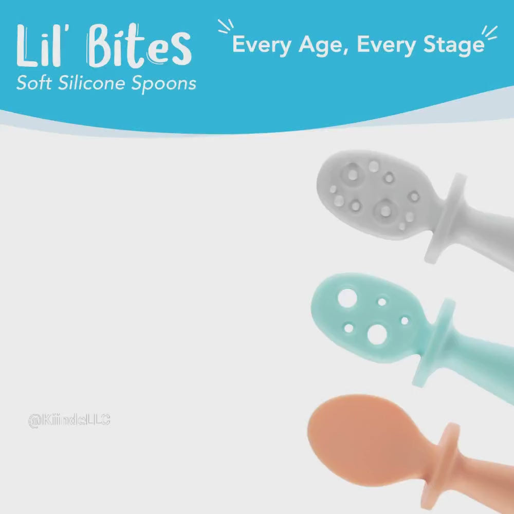 Lil' Bites Soft Silicone Spoon Set – Kiinde