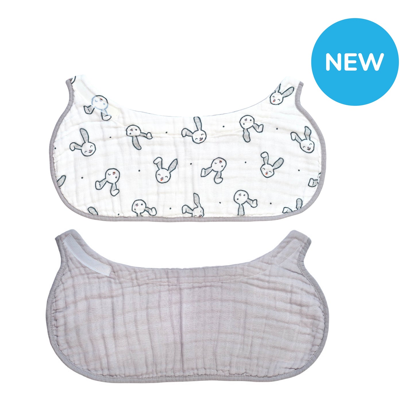 2-in-1 Non-Slip Burp Cloth and Bib