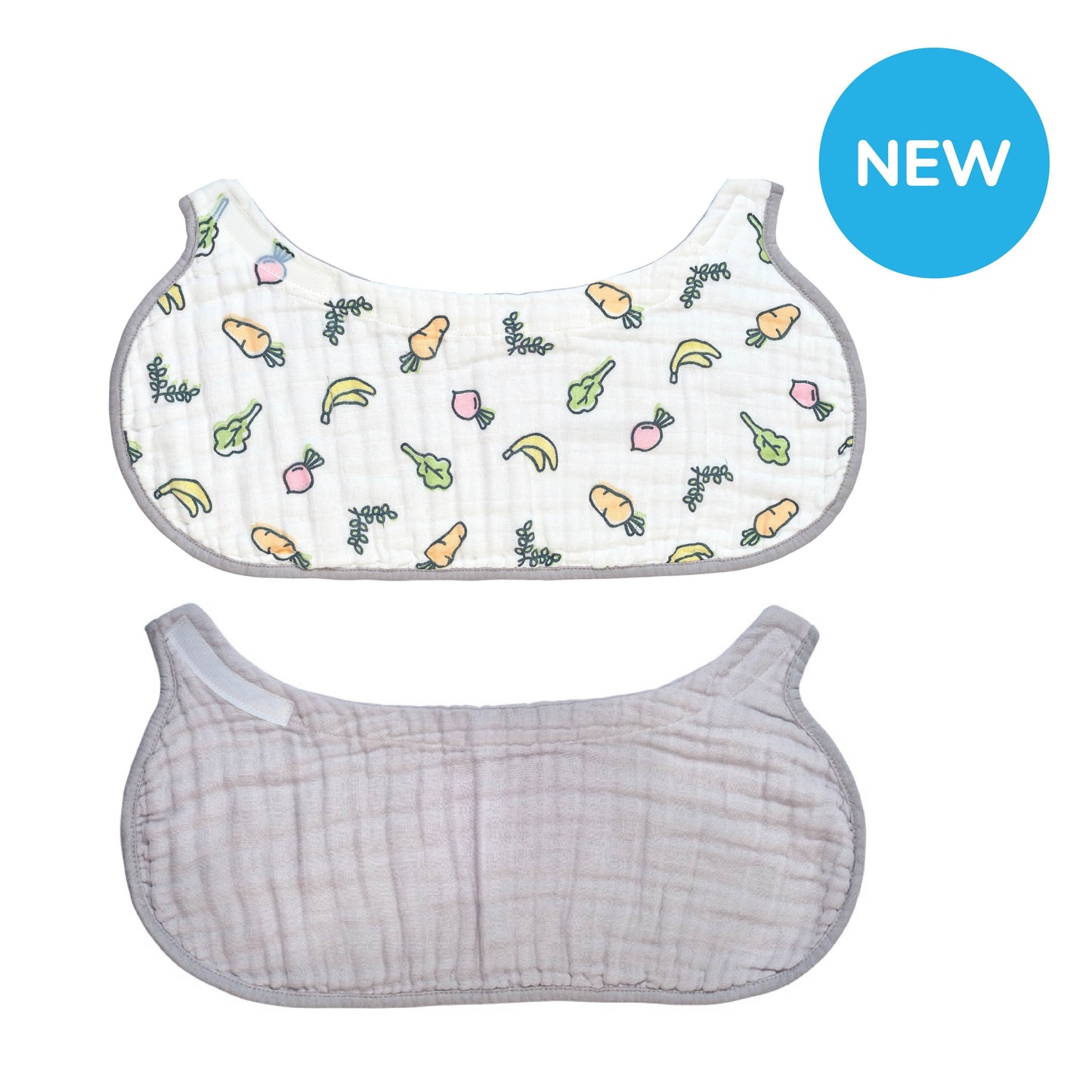 2-in-1 Non-Slip Burp Cloth and Bib